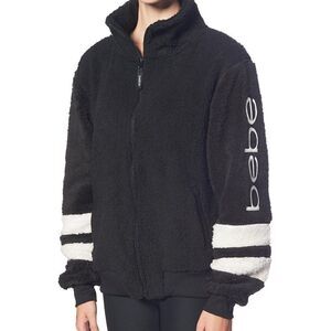 BEBE SPORT Stripe Jacket Black S  170